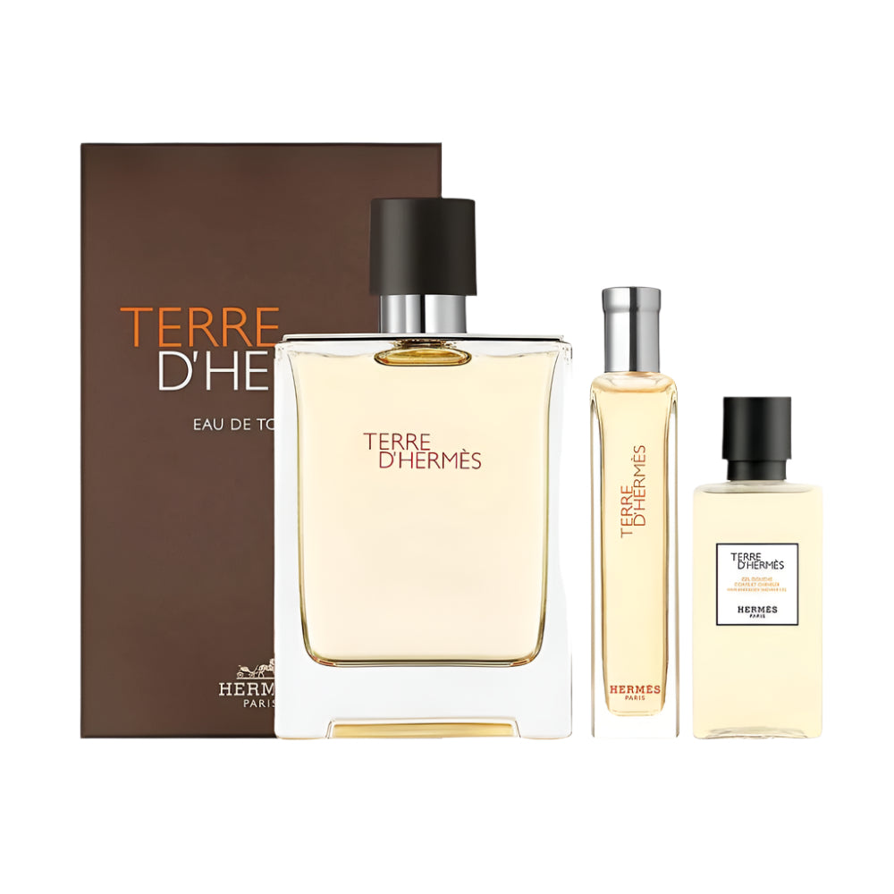 Hermes Terre D'Hermes Eau De Toilette Gift Set For Men