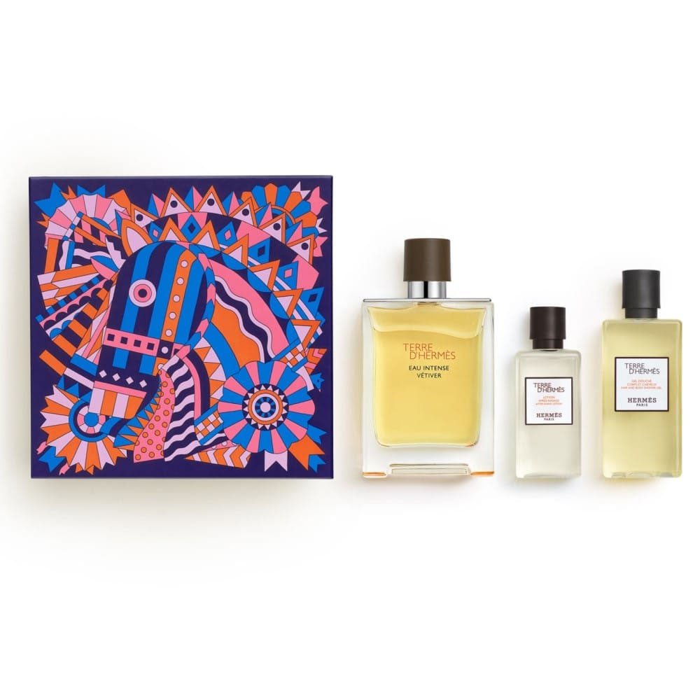 Hermes Terre D'Hermes Eau Intense Vetiver Eau De Parfum Gift Set For Men