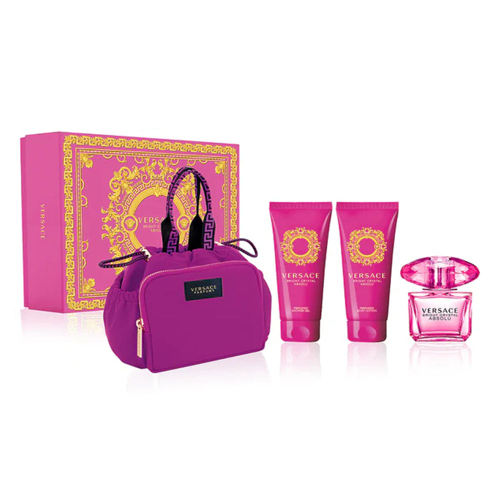 Versace Bright Crystal Absolu Eau De Parfum Gift Set For Women