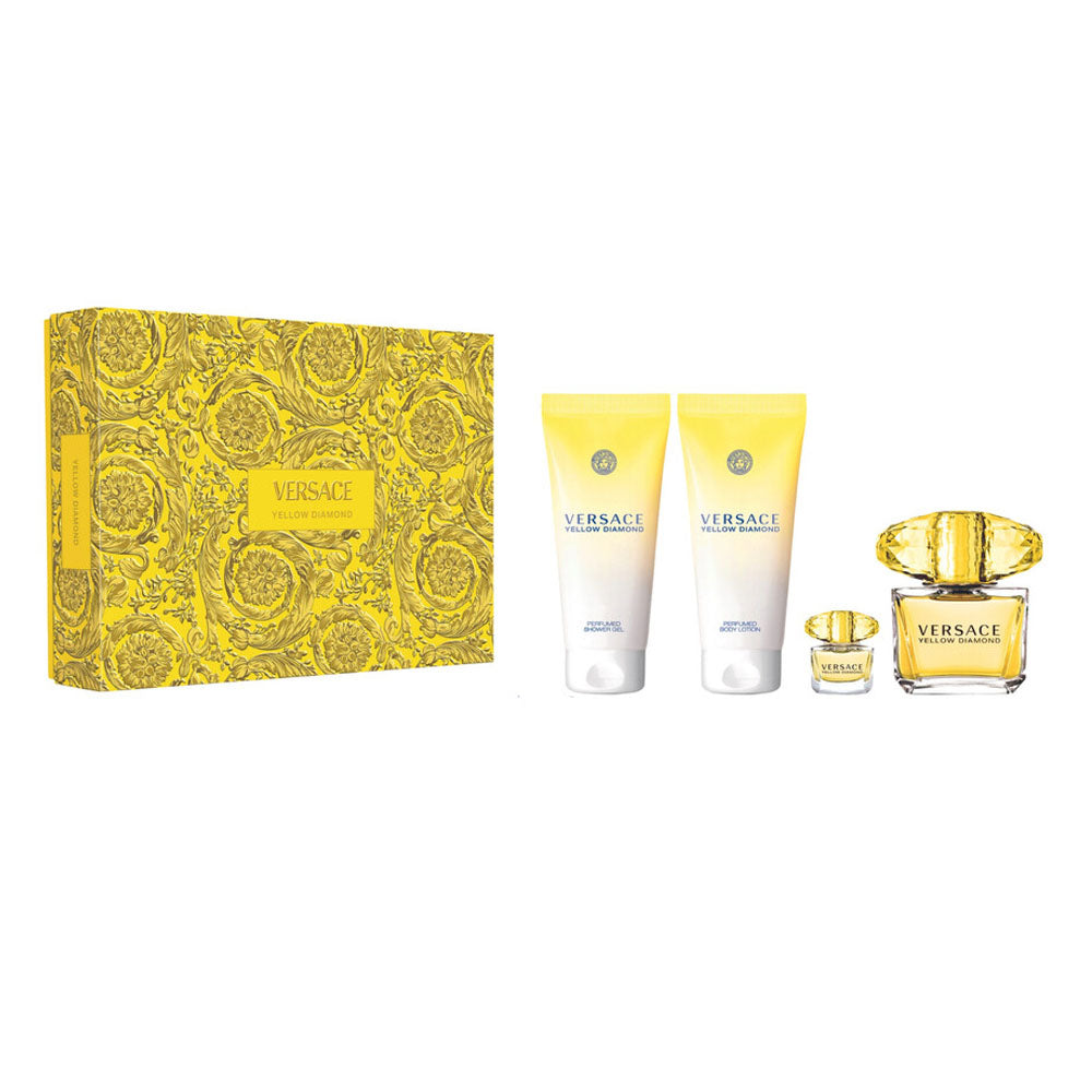 Versace Yellow Diamond Eau De Toilette Gift Set For Women