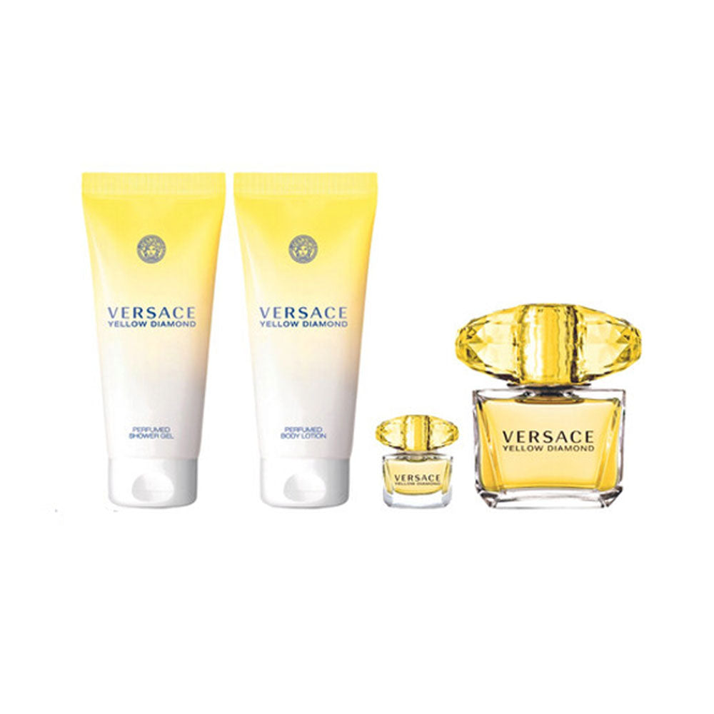 Versace Yellow Diamond Eau De Toilette Gift Set For Women