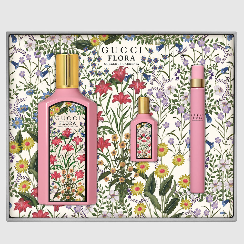 Gucci Flora Gorgeous Gardenia Eau De Parfum Gift Set For Women