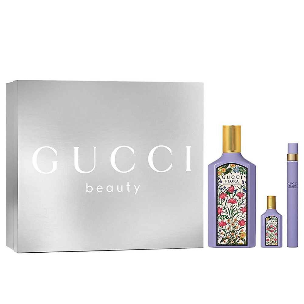 Gucci Flora Gorgeous Mangolia Eau De Parfum Gift Set For Women